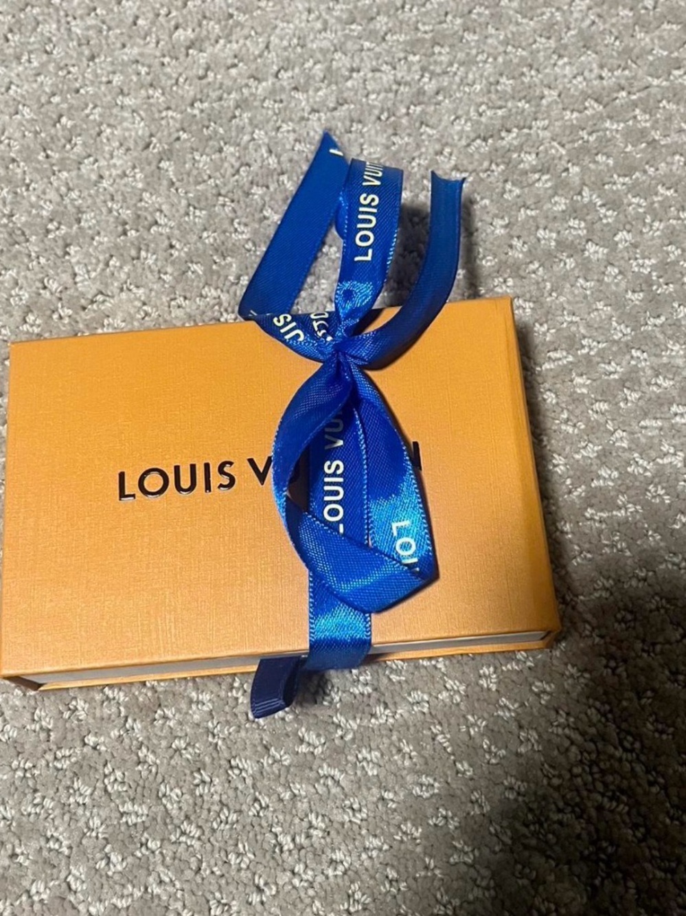 Authentic Louis Vuitton Gold-Tone Crystal LV Logo Earrings - Picture 5 of 5